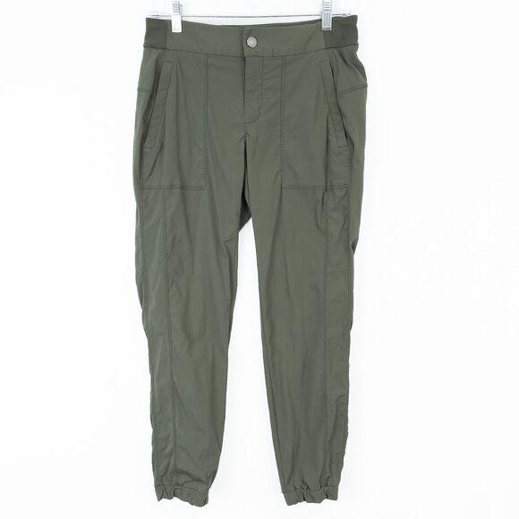 Athleta Pants - Athleta Trekkie Jogger 2.0 Womens 4P Green Ripstop Nylon Hiking Gorpcore 596344